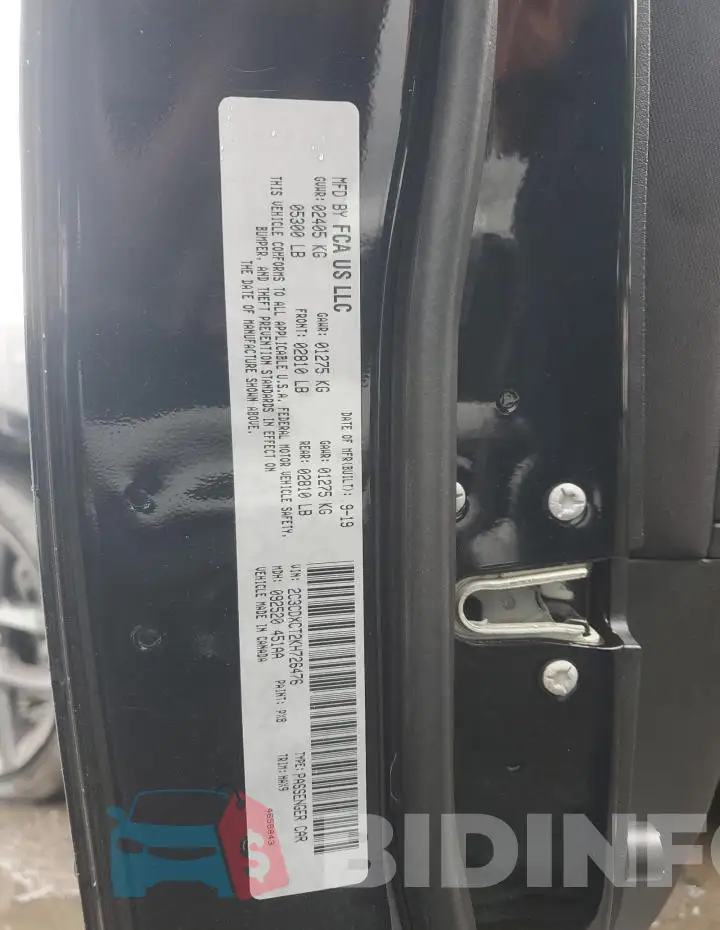 2C3CDXCT2KH726476 Photo# 12