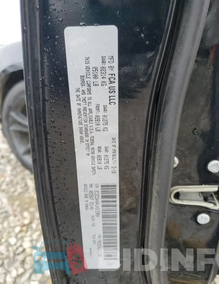2C3CDXHG4JH312884 Photo# 12