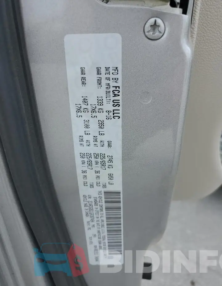 2C4RDGBG1GR387494 Photo# 13