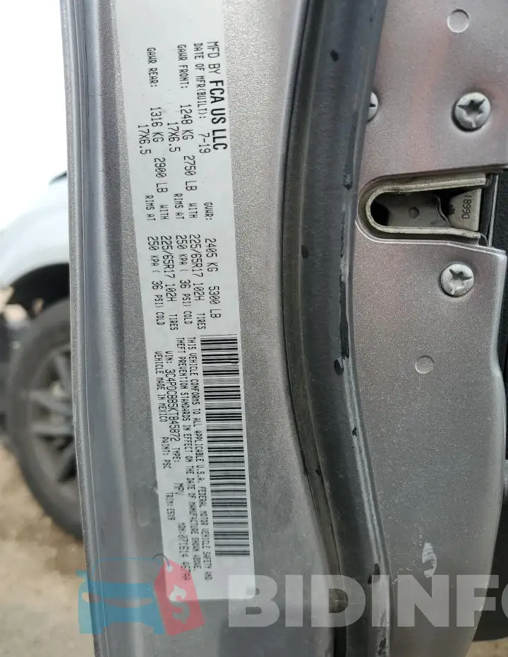 3C4PDCBB5KT845872 Photo# 13