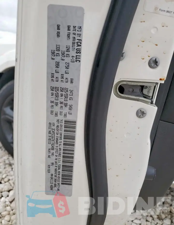 3C4PDCGG7KT763498 Photo# 14