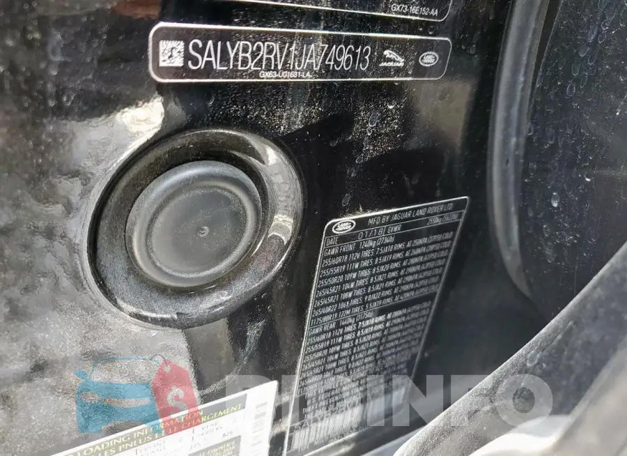 SALYB2RV1JA749613 Photo# 14