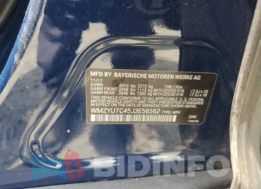 WMZYU7C45J3E56562 Photo# 13
