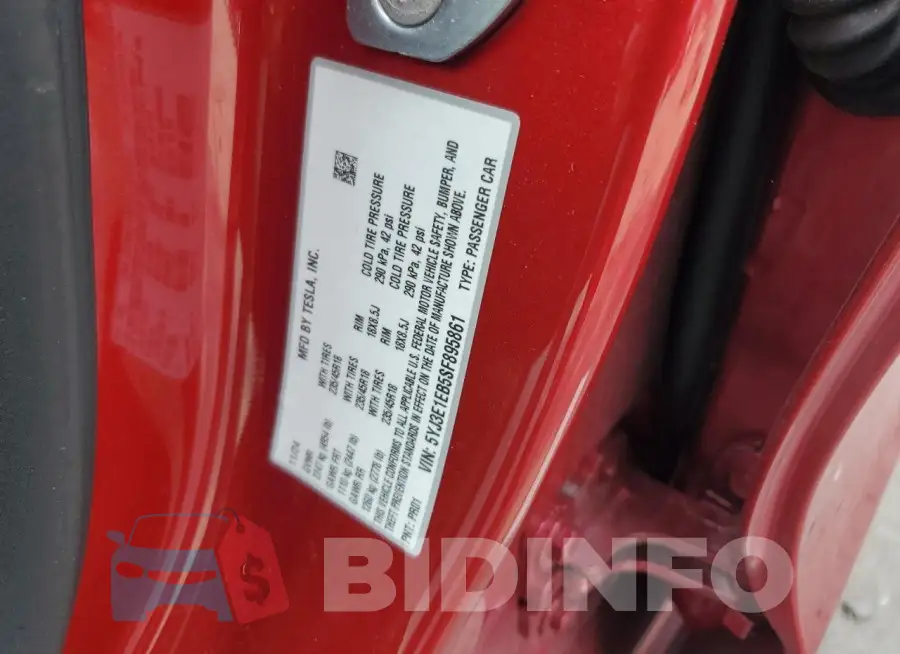 5YJ3E1EB5SF895861 Photo# 12