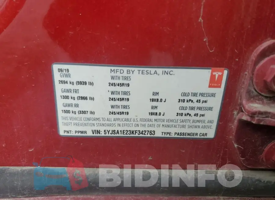 5YJSA1E23KF342763 Photo# 12
