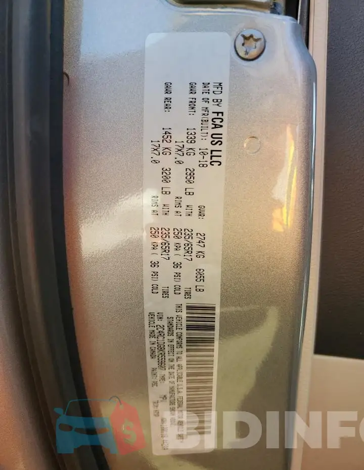 2C4RC1DG8KR559607 Photo# 14