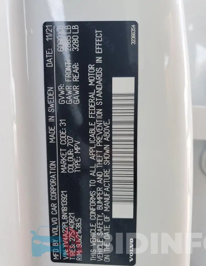 YV4A22PL8N1813921 Photo# 14