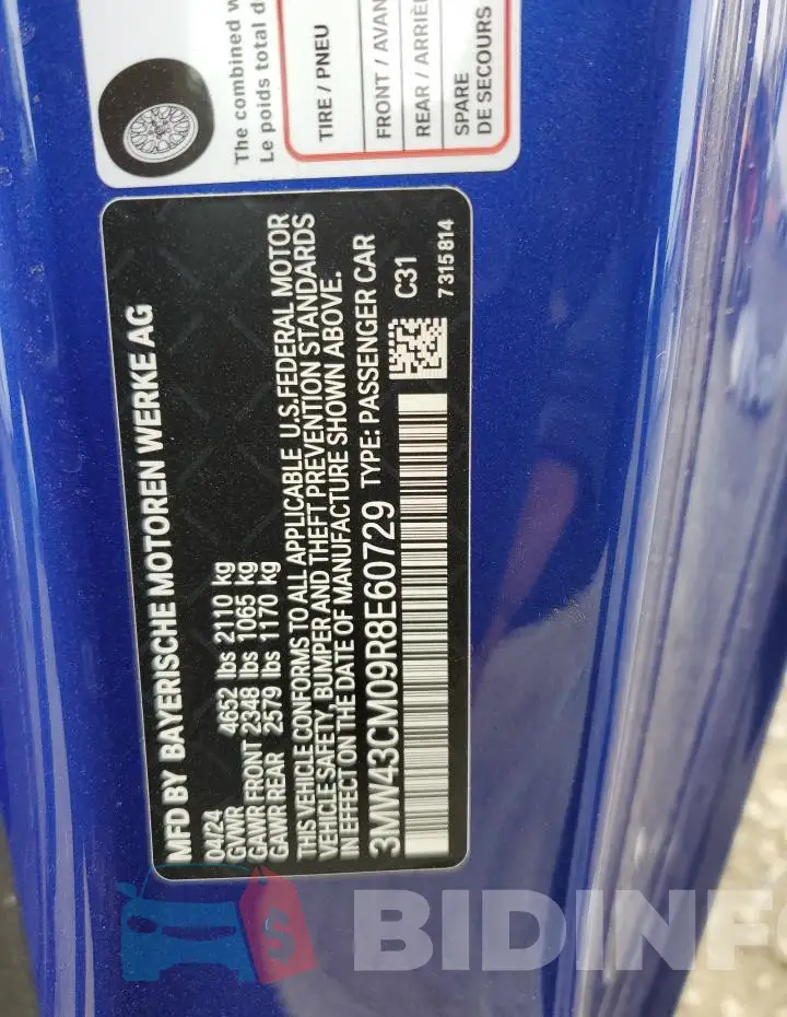 3MW43CM09R8E60729 Photo# 13