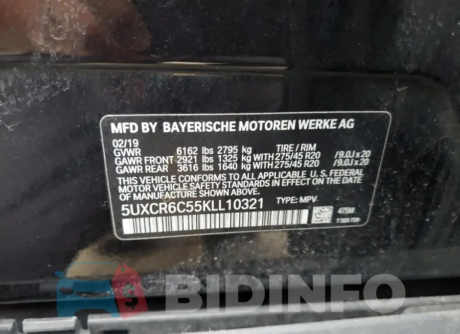 5UXCR6C55KLL10321 Photo# 13
