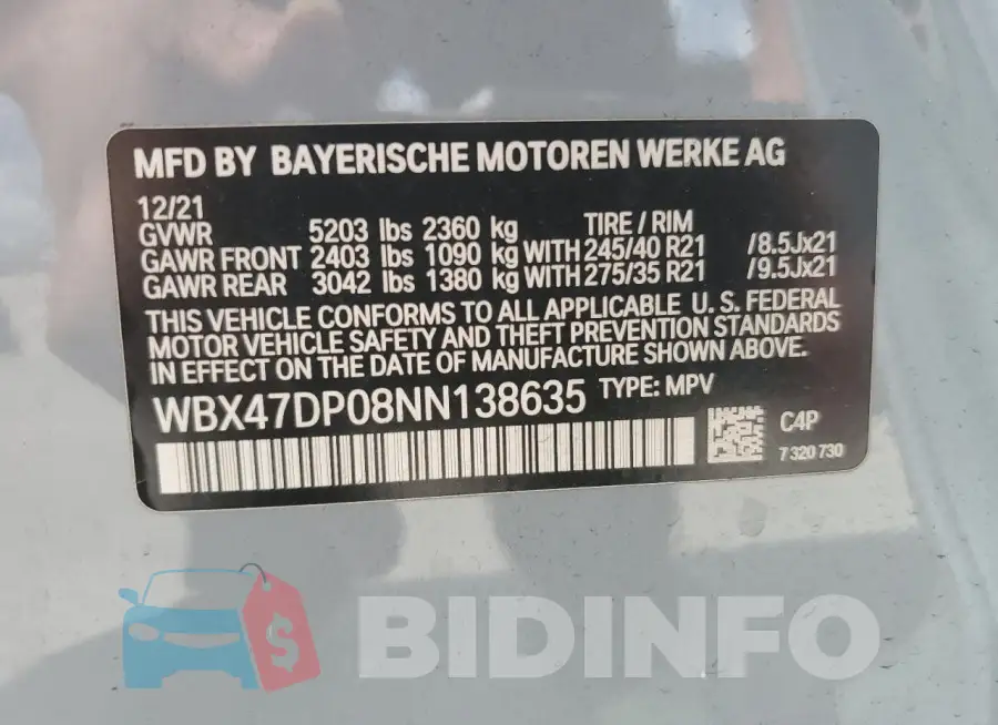 WBX47DP08NN138635 Photo# 14