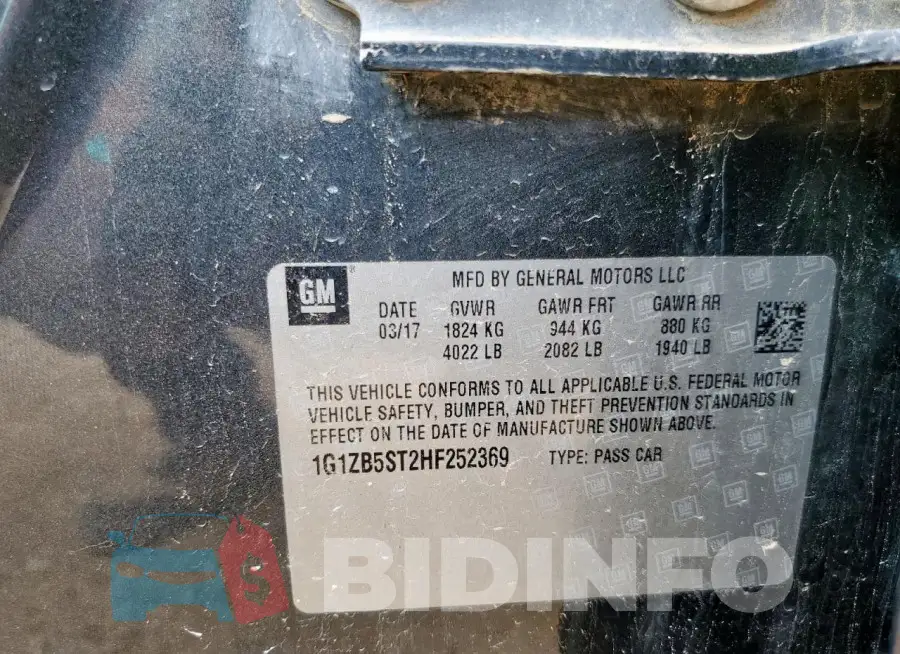 1G1ZB5ST2HF252369 Photo# 13