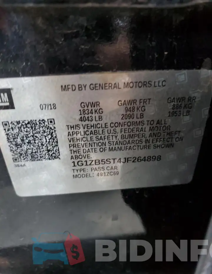 1G1ZB5ST4JF264898 Photo# 13