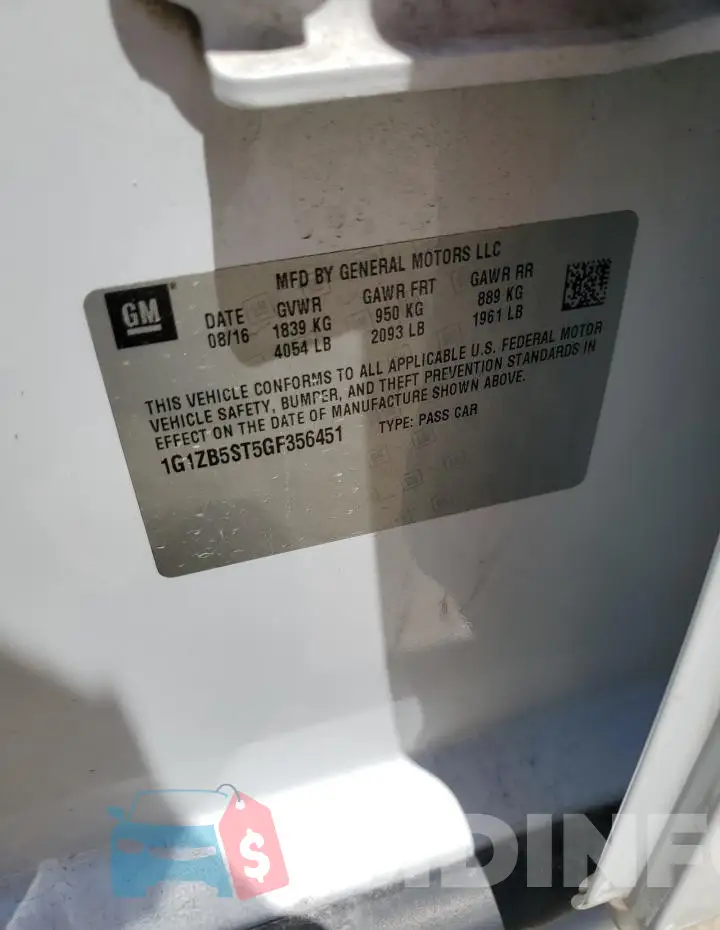 1G1ZB5ST5GF356451 Photo# 13