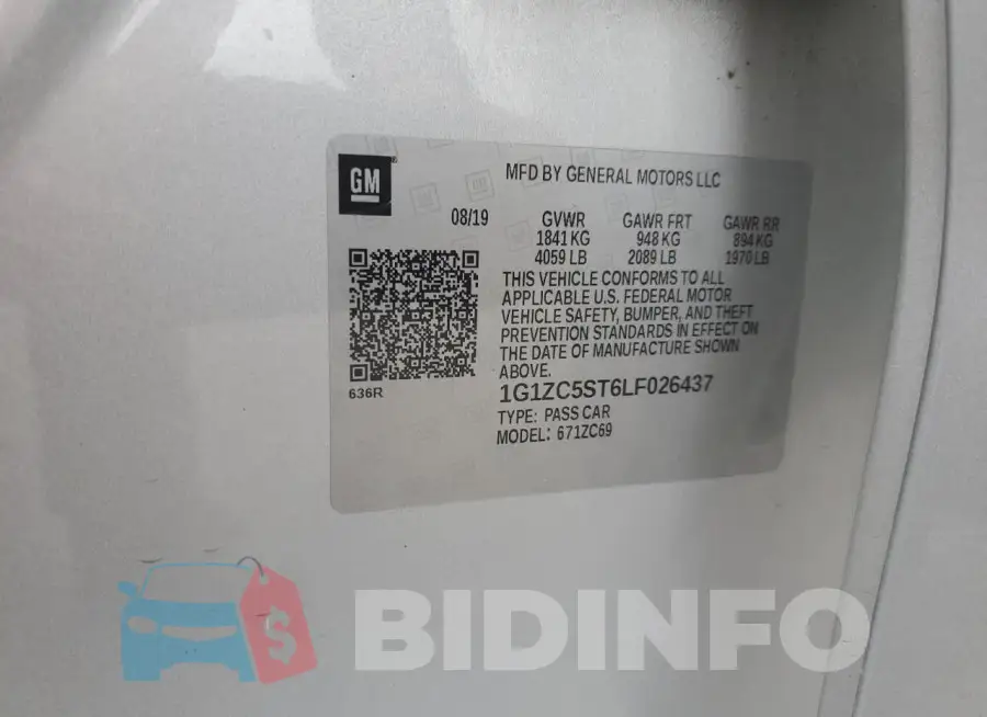1G1ZC5ST6LF026437 Photo# 12