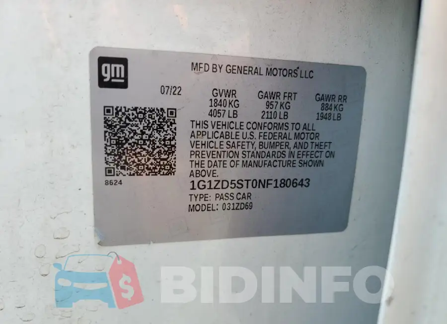 1G1ZD5ST0NF180643 Photo# 12