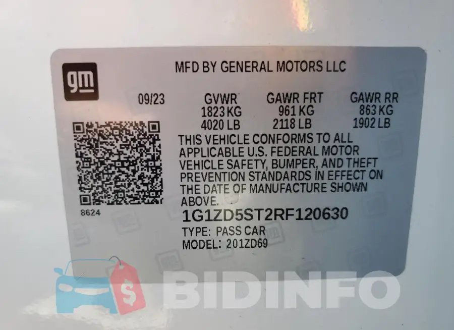 1G1ZD5ST2RF120630 Photo# 13