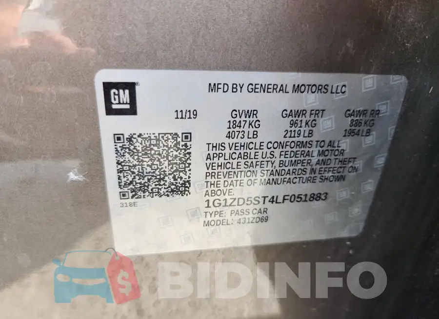 1G1ZD5ST4LF051883 Photo# 12