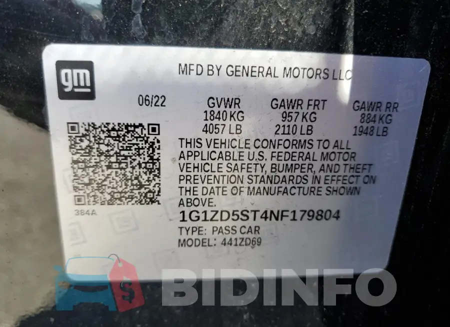 1G1ZD5ST4NF179804 Photo# 12