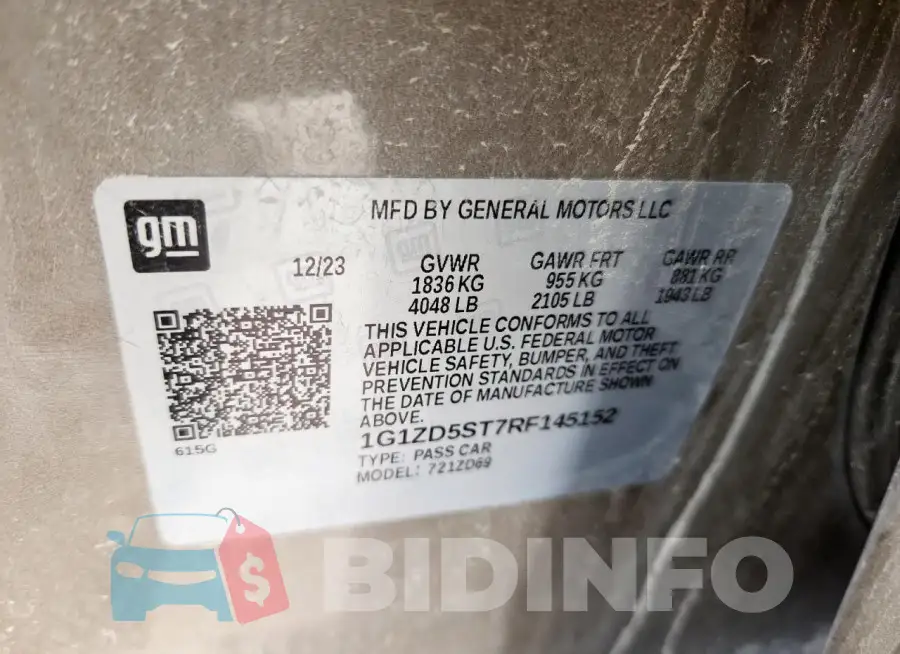 1G1ZD5ST7RF145152 Photo# 13