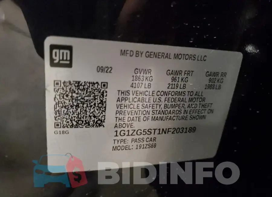 1G1ZG5ST1NF203189 Photo# 12