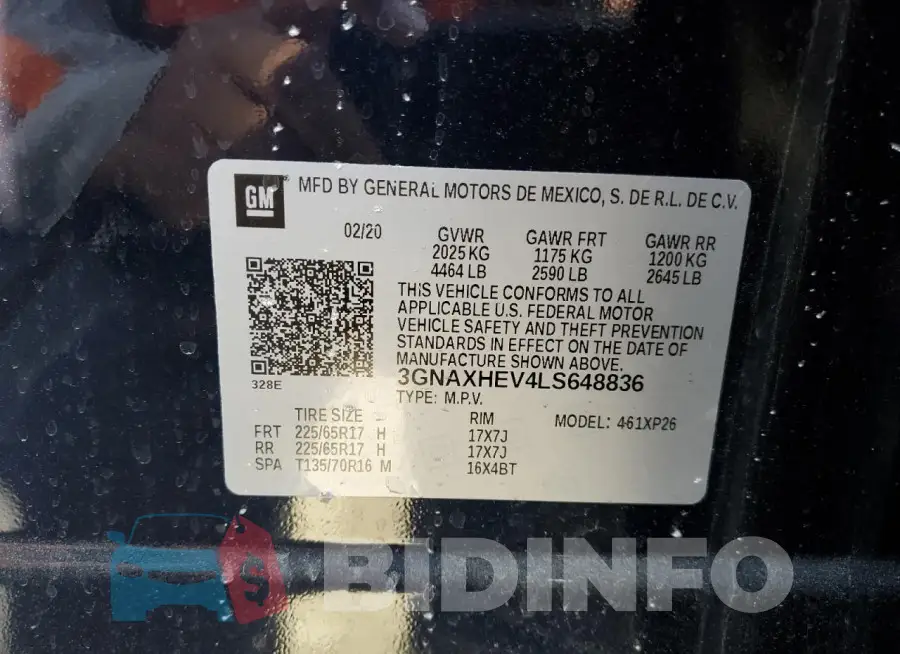 3GNAXHEV4LS648836 Photo# 13