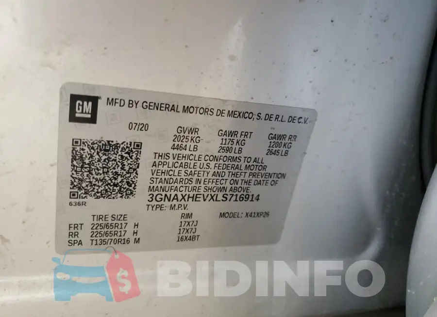 3GNAXHEVXLS716914 Photo# 13