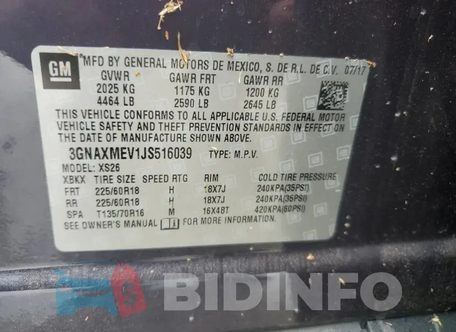 3GNAXMEV1JS516039 Photo# 13