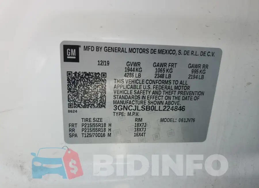3GNCJLSB0LL224846 Photo# 13
