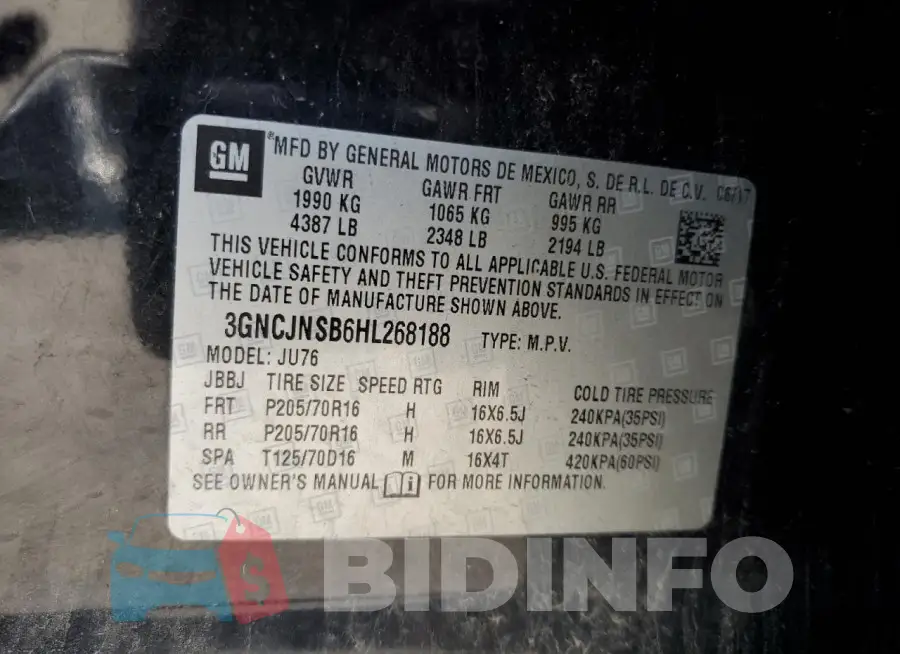 3GNCJNSB6HL268188 Photo# 13