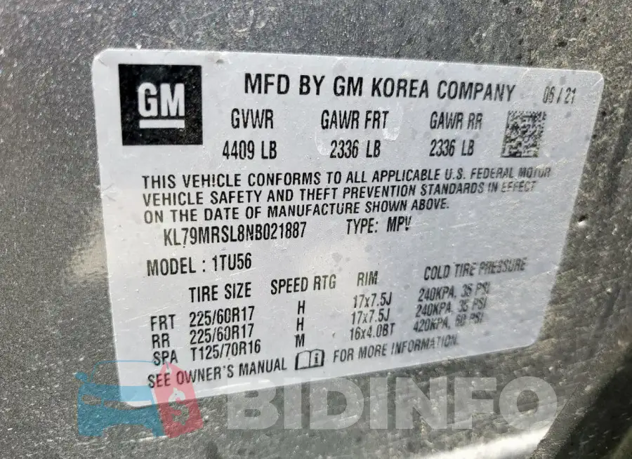 KL79MRSL8NB021887 Photo# 14