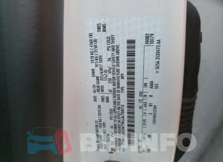1FMCU0GN7RUA70972 Photo# 13