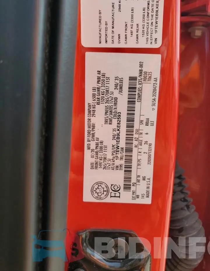 1FTEW1EB9LKE82593 Photo# 13