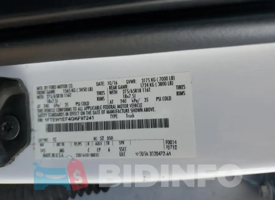 1FTEW1EF4GKF97241 Photo# 12