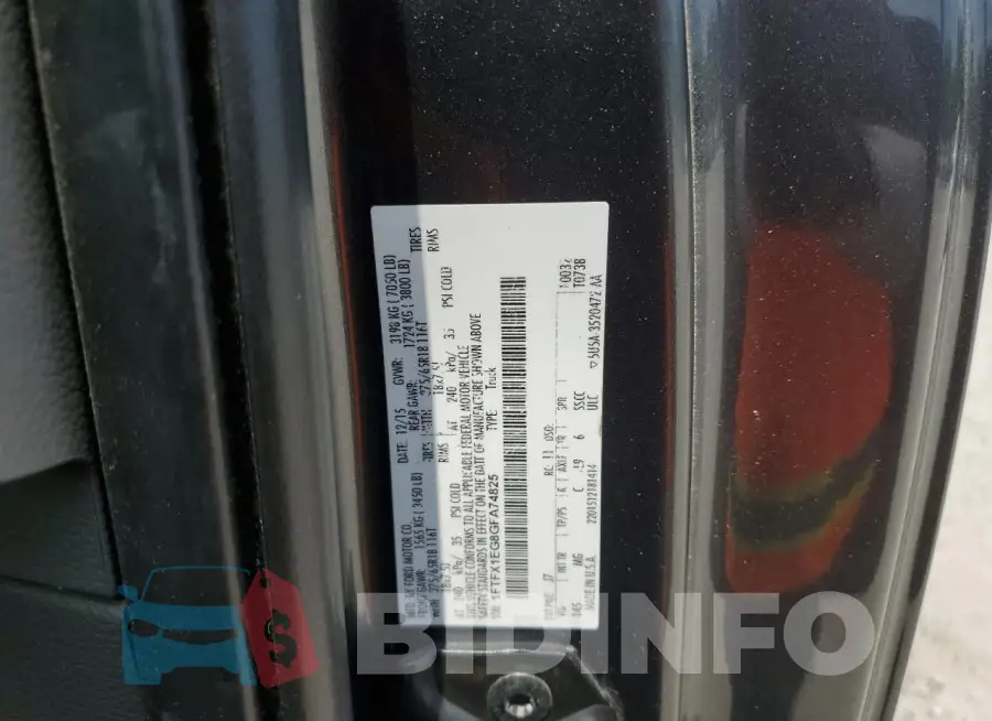 1FTFX1EG8GFA74825 Photo# 12