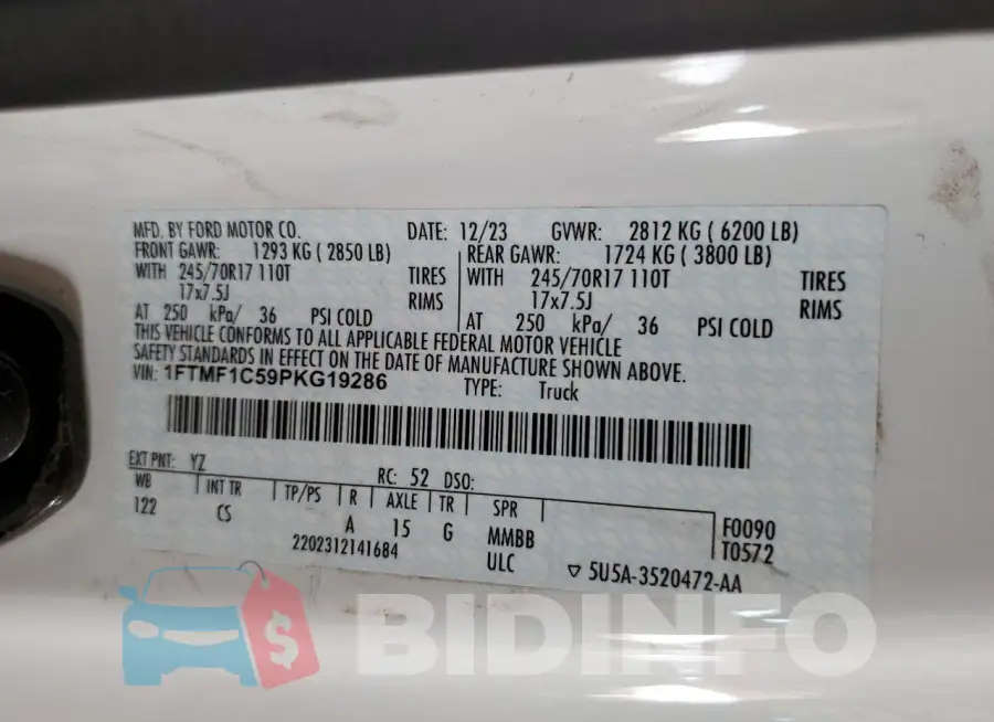 1FTMF1C59PKG19286 Photo# 12