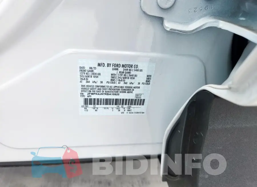 2FMPK4J97RBA10920 Photo# 13