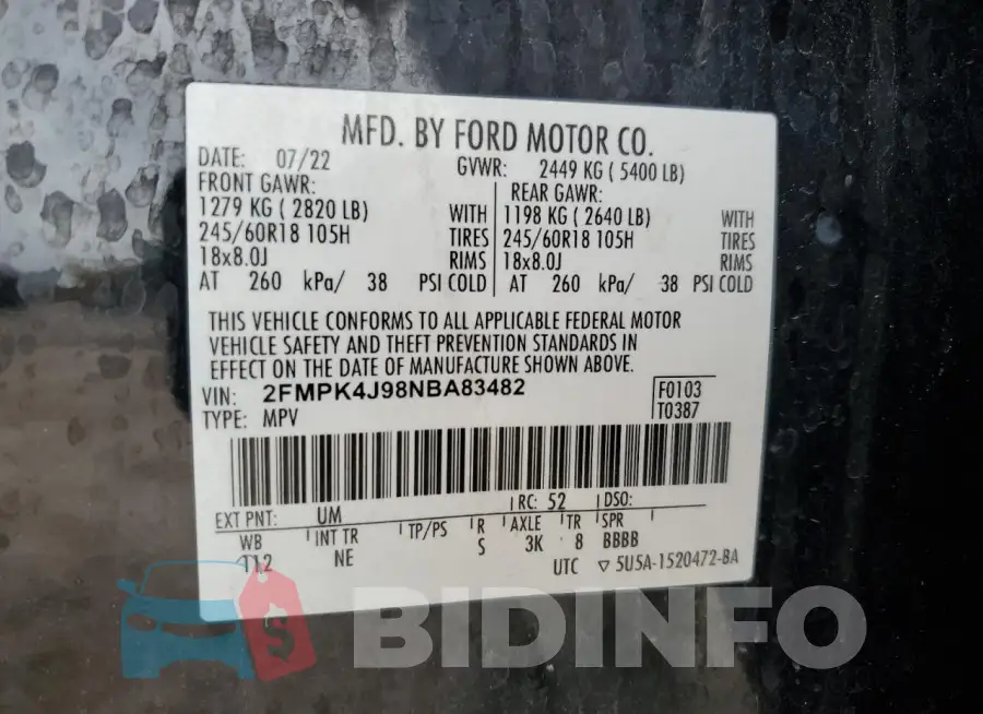 2FMPK4J98NBA83482 Photo# 13