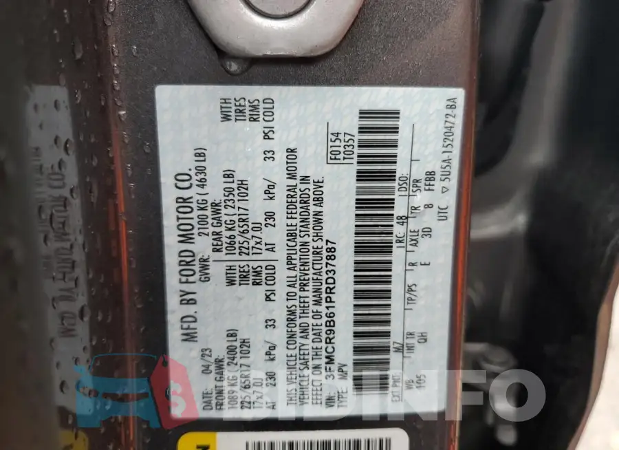 3FMCR9B61PRD37887 Photo# 13