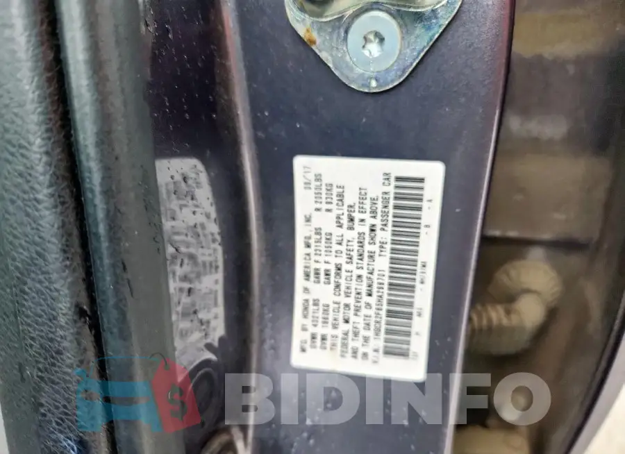 1HGCR2F85HA299701 Photo# 12