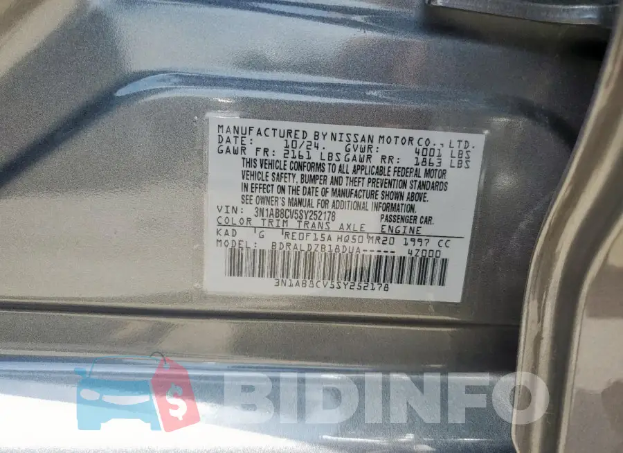 3N1AB8CV5SY252178 Photo# 12