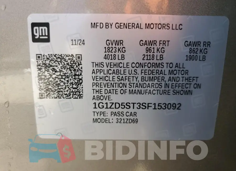 1G1ZD5ST3SF153092 Photo# 12