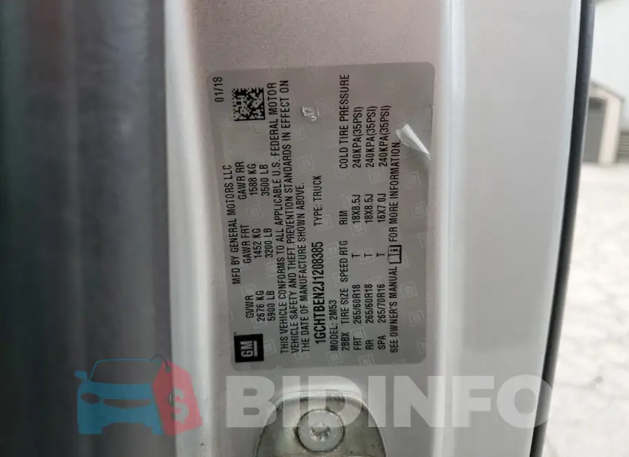 1GCHTBEN2J1208385 Photo# 12