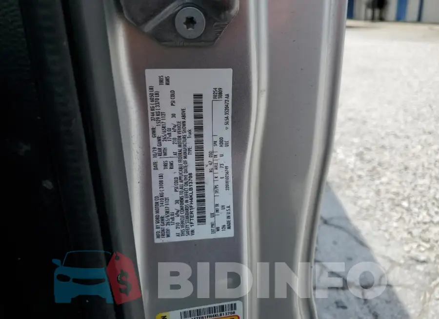 1FTER1FH4KLB13708 Photo# 12