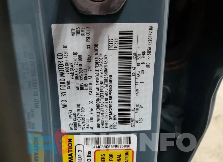 3FMCR9C66PRE25896 Photo# 13