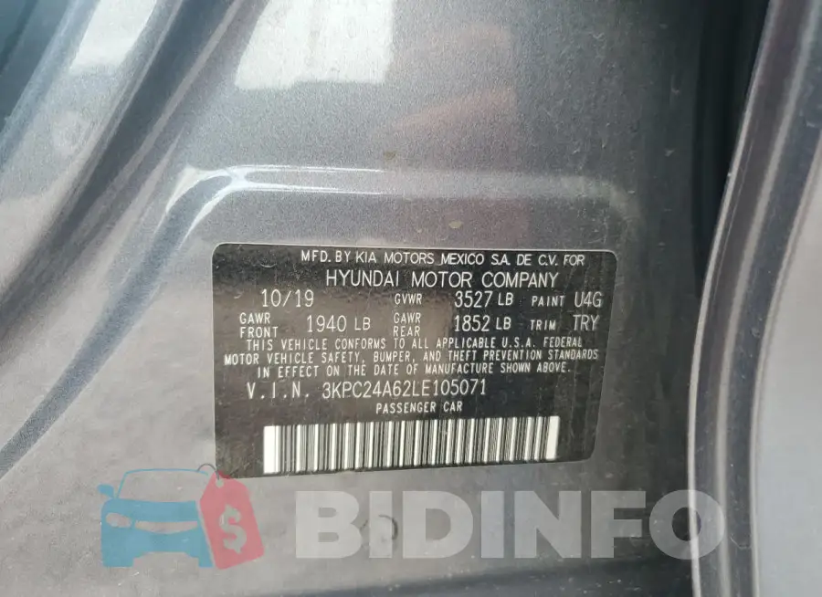 3KPC24A62LE105071 Photo# 13