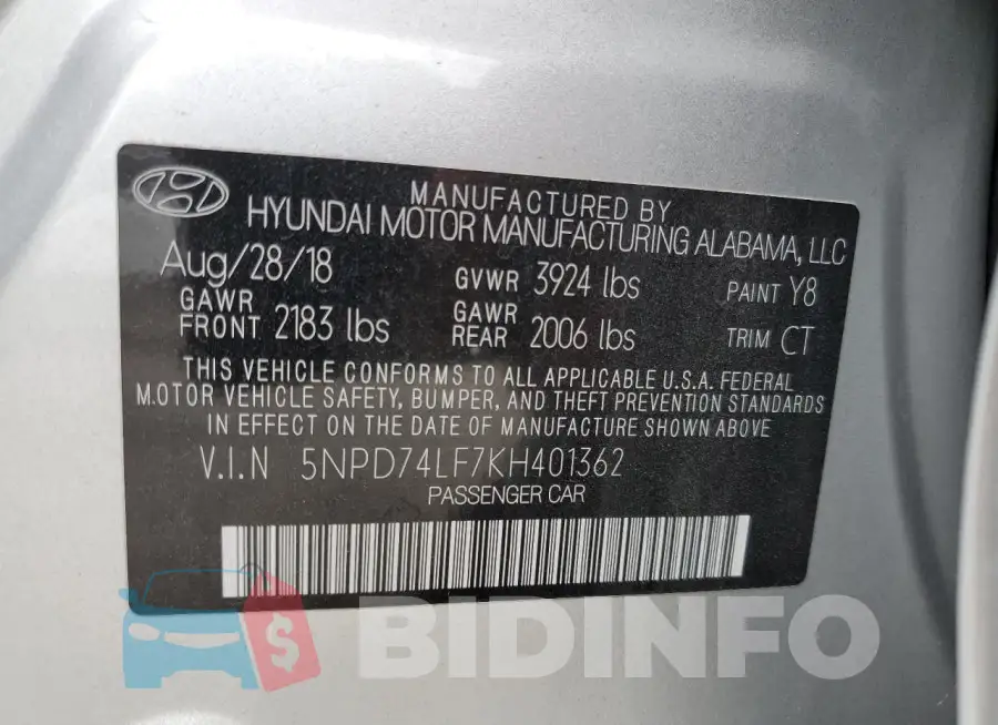 5NPD74LF7KH401362 Photo# 12