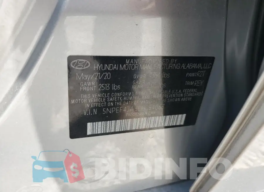 5NPEF4JA3LH054063 Photo# 12