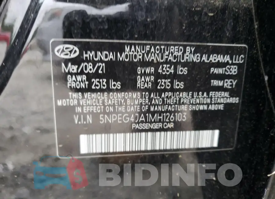5NPEG4JA1MH126103 Photo# 12