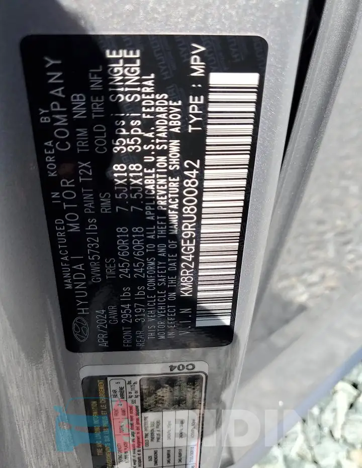 KM8R24GE9RU800842 Photo# 13