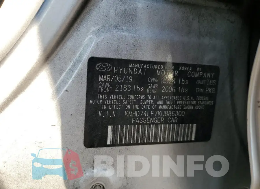KMHD74LF7KU886300 Photo# 12